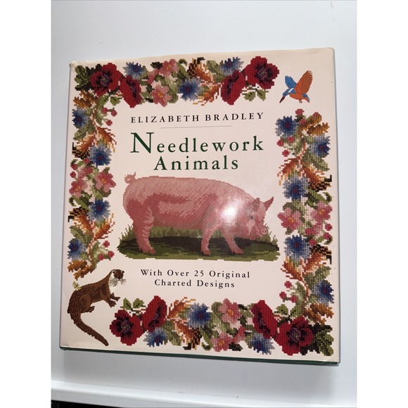 Needlework Animals: With over 25 Original Charted Designs Bradley, Elizabeth HB - Picture 1 of 7